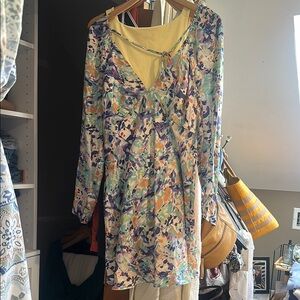 Anthropologie Multicolor Long Sleeve Dress